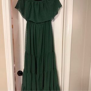 Elegant Green Maxi Dress